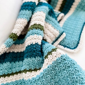Modern Crochet Blanket Pattern, Quick and Easy Crochet Pattern, Easy Crochet Pattern, Easy Crochet Blanket Beginners, Crochet Tutorial image 8