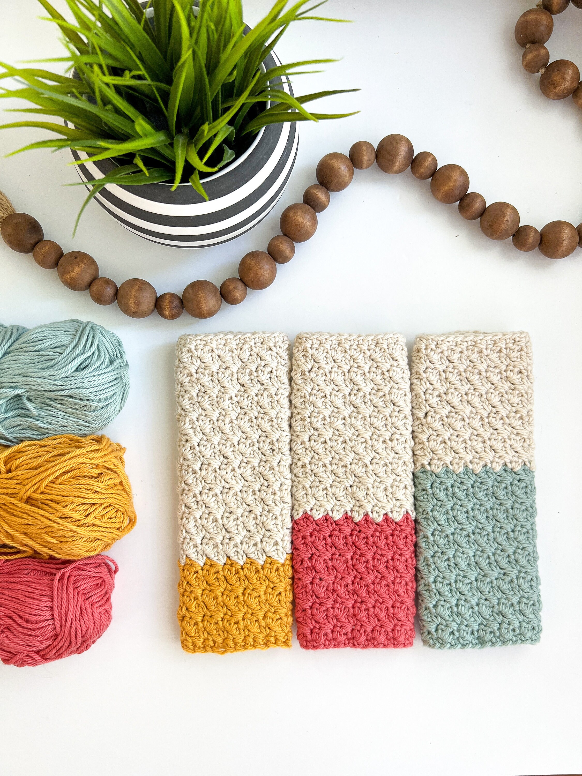 Easy Crochet Dishcloth Pattern Simple Crochet Dishcloth Etsy