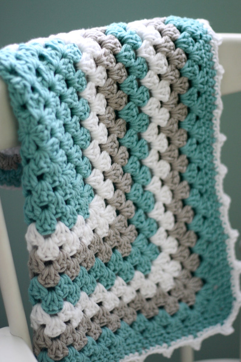 Daisy Cottage Designs Granny Square Blanket Crochet Pattern, Granny Square Crochet Pattern, Easy Crochet Pattern image 4