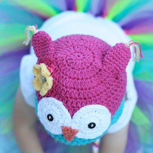 Owl Hat Pattern, Crochet Owl Hat Pattern, Crochet Pattern Permission to Sell image 5