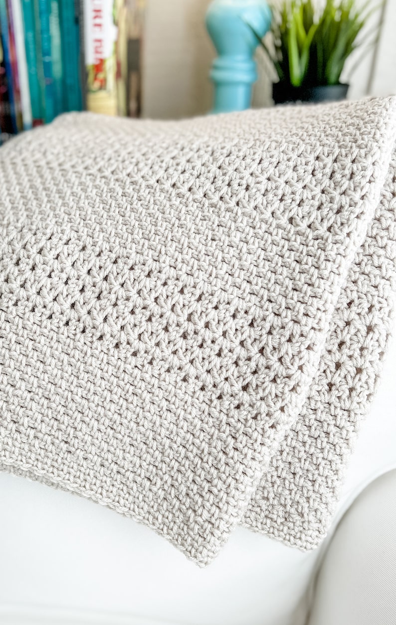 Crochet Throw Blanket Pattern, Baby Blanket Crochet Pattern, Simple Pattern for Crochet Blanket, Cobblestone Pathways Blanket Pattern image 2