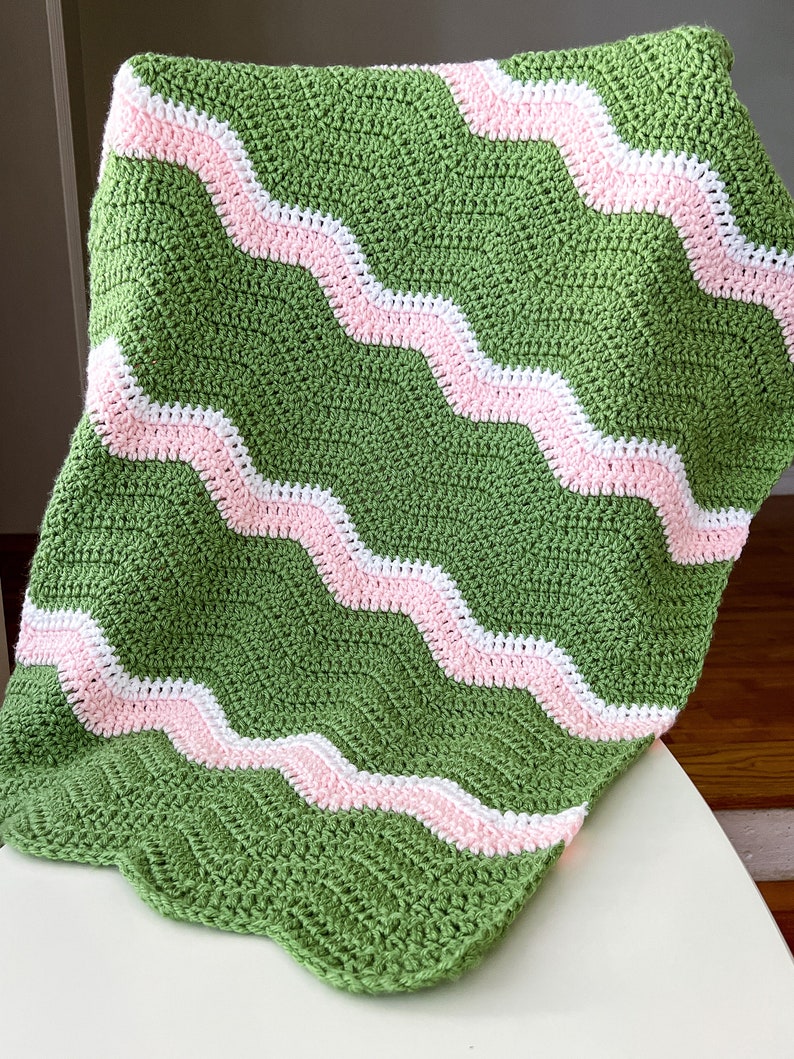 Quick and Easy Crochet Blanket Crochet Blanket Tutorial Etsy