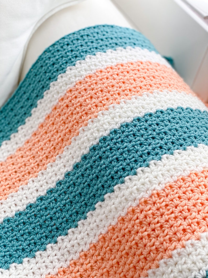 V Stitch Crochet Blanket Pattern image 7