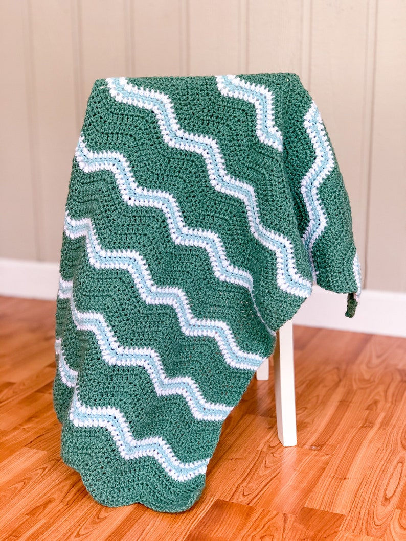 Quick and Easy Crochet Blanket Crochet Blanket Tutorial Etsy