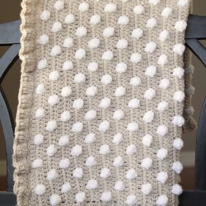 Daisy Cottage Designs Crochet Baby Blanket Pattern, Polka Dot Blanket Pattern, Easy Crochet Pattern image 4