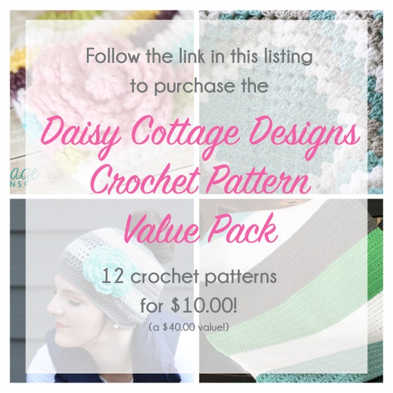 Easy Crochet Hat Pattern, Baby Crochet Hat Patterns, Crochet Beanie Pattern,  Daisy Cottage Designs Hat Pattern, Easy Crochet Patterns 