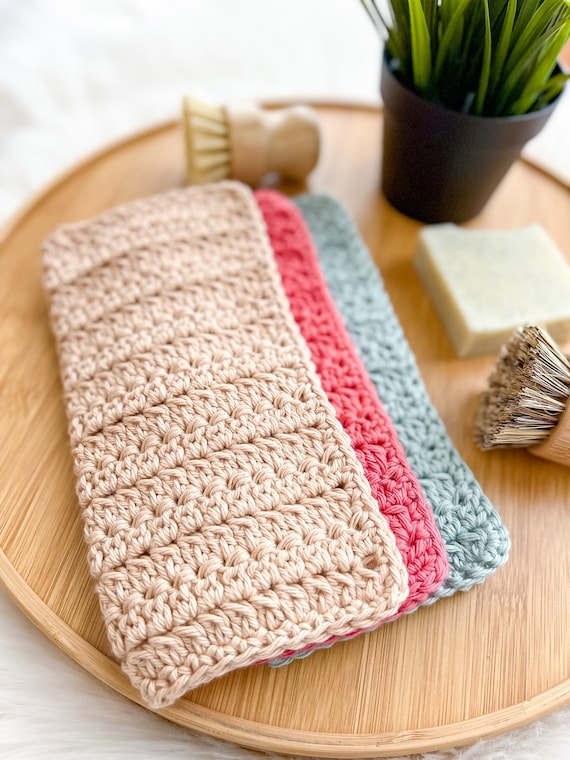 9 Easy Crochet Dishcloth Patterns (Beginner Friendly) - Daisy