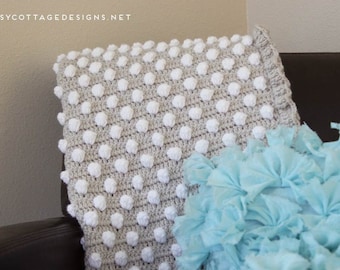 Daisy Cottage Designs Crochet Baby Blanket Pattern, Polka Dot Blanket Pattern, Easy Crochet Pattern