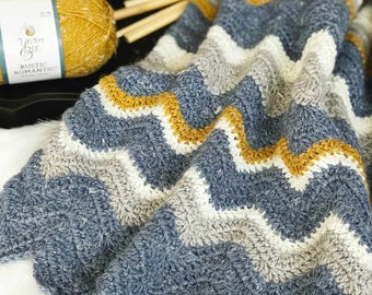 Crochet Pattern, Crocheting, Chevron Crochet Blanket Pattern, Modern Crochet Blanket Pattern, Daisy Cottage Designs Crochet Patterns