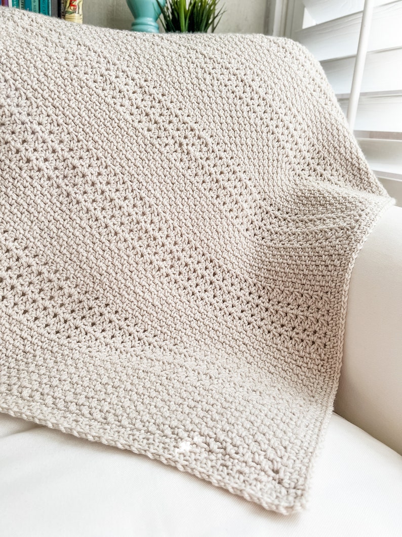 Crochet Throw Blanket Pattern, Baby Blanket Crochet Pattern, Simple Pattern for Crochet Blanket, Cobblestone Pathways Blanket Pattern image 5