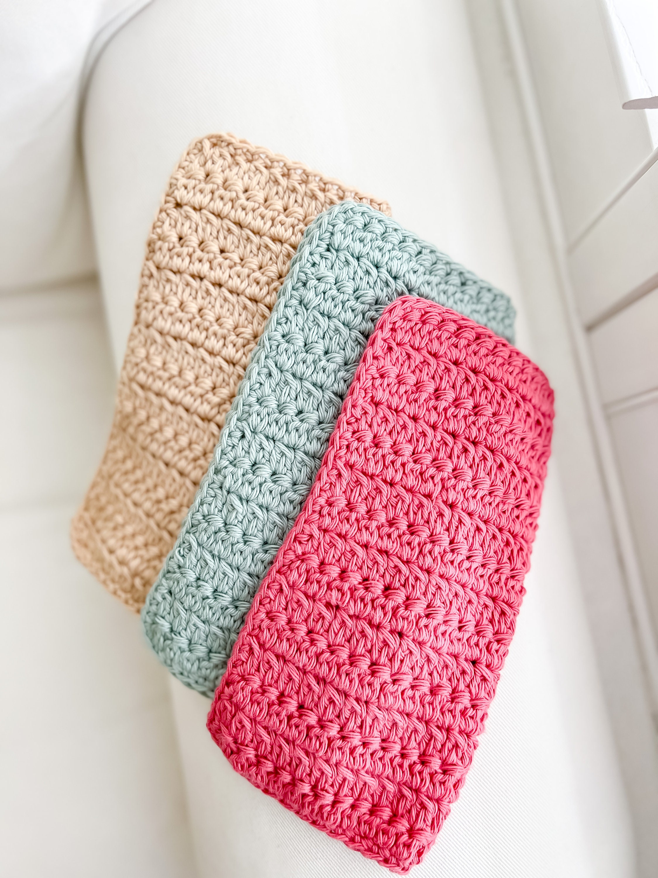 Crochet Dishcloth Pattern Easy Crochet Pattern Modern Etsy