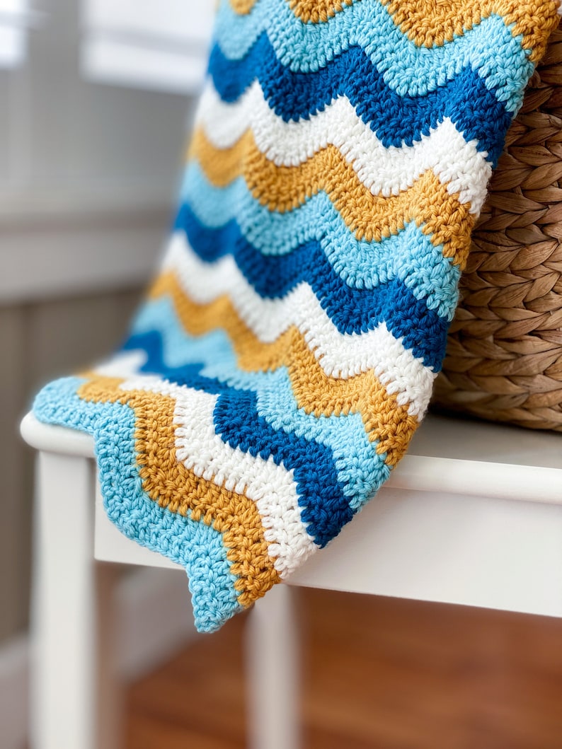 Quick and Easy Crochet Blanket Crochet Blanket Tutorial Etsy