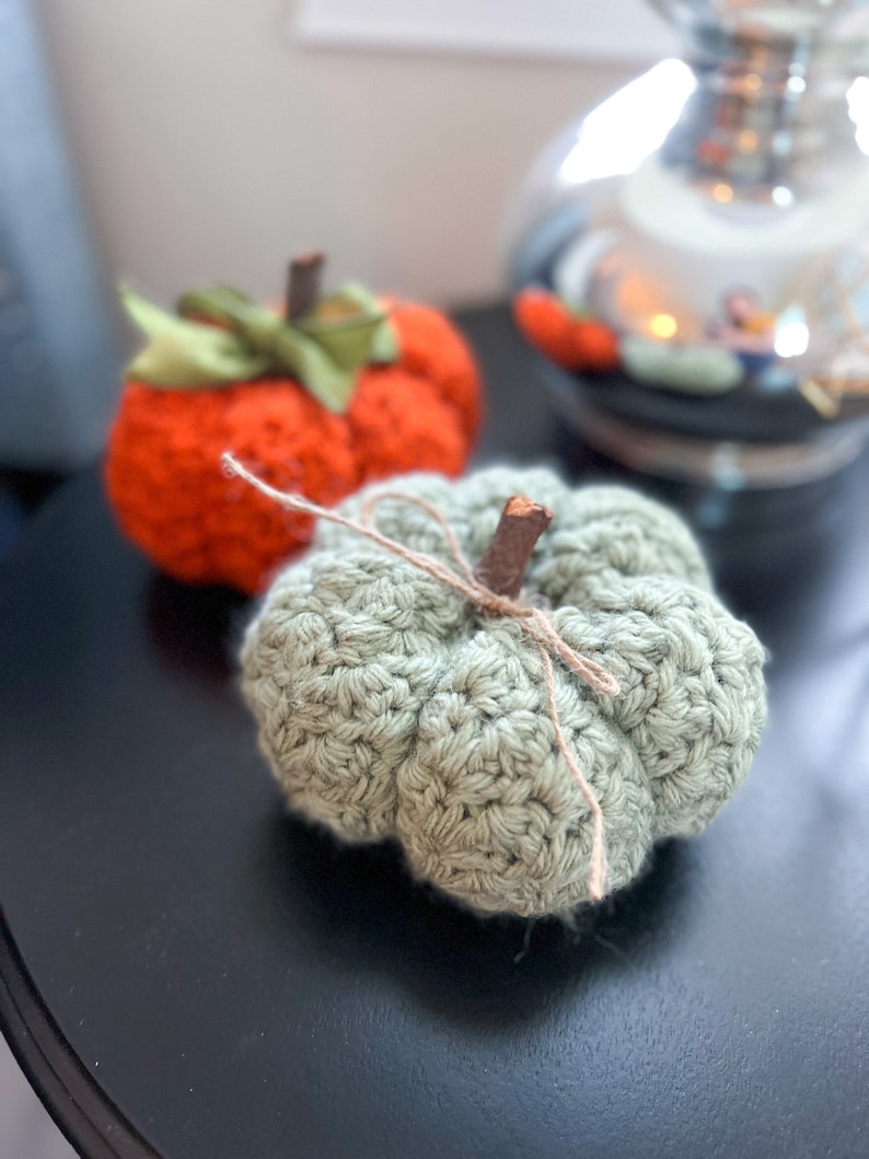 Farmhouse Pumpkin Crochet Pattern, Easy, Quick, Fall Pattern, Crochet Pumpkin Pattern image 2