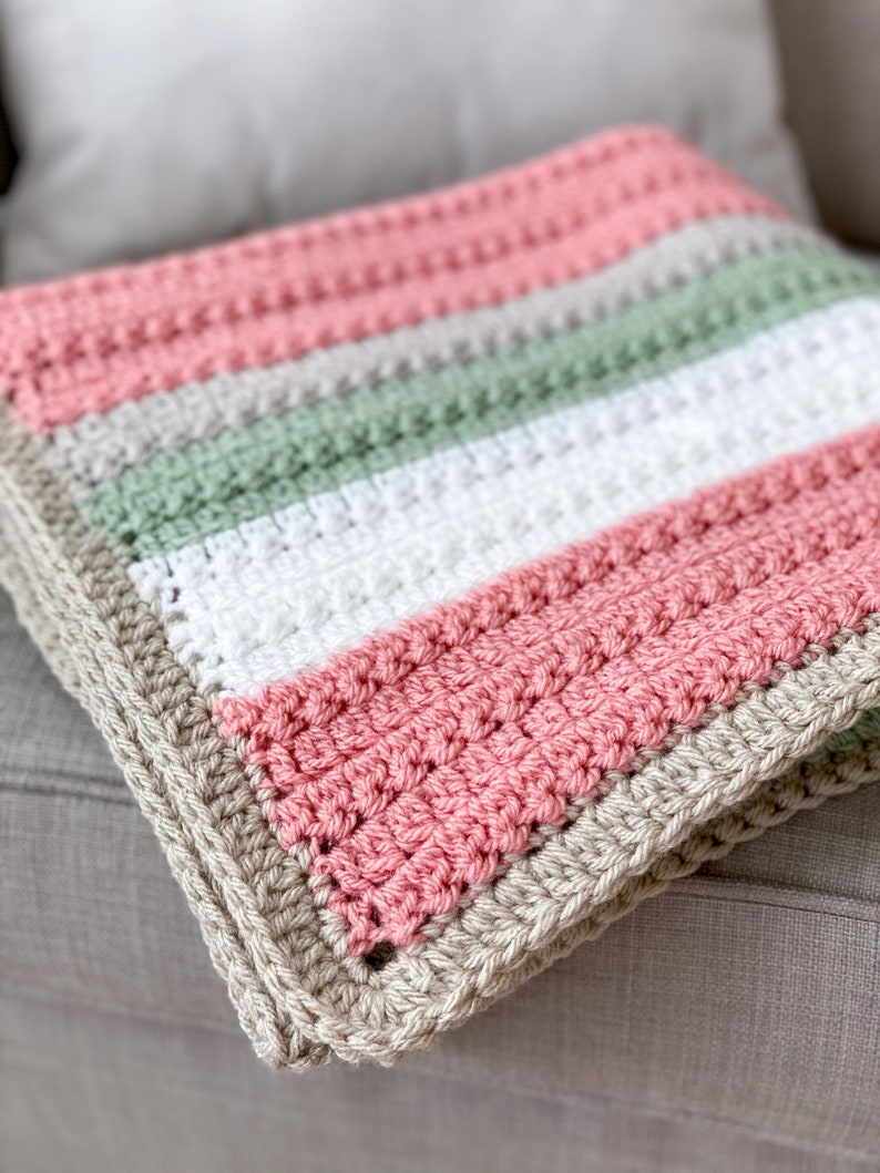 Quick and Easy Crochet Pattern, Easy Crochet Blanket Pattern, Easy Crochet Blanket for Beginners, Crochet Blanket Tutorial image 3