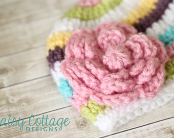 Patrón de flores de crochet grandes, patrón de apliques de flores, descarga instantánea
