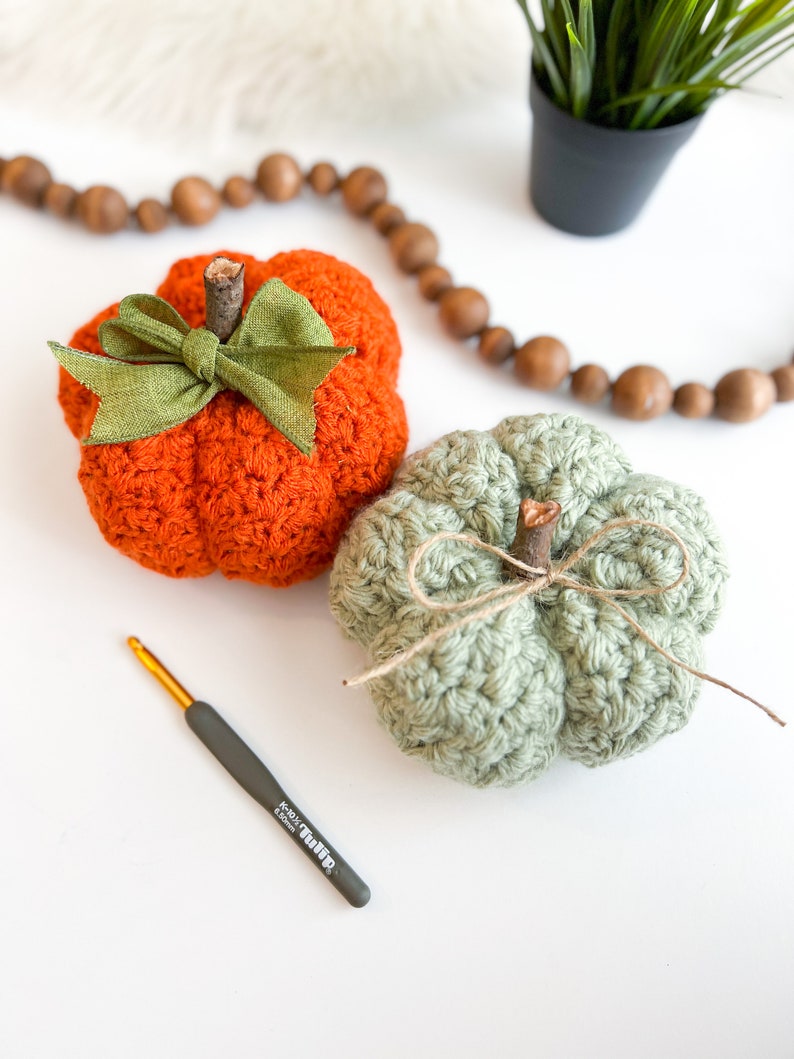 Farmhouse Pumpkin Crochet Pattern, Easy, Quick, Fall Pattern, Crochet Pumpkin Pattern image 8