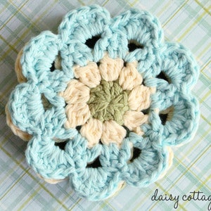Flower Coaster Crochet Pattern, Mug Rug Crochet Pattern, Coaster Pattern for Crochet