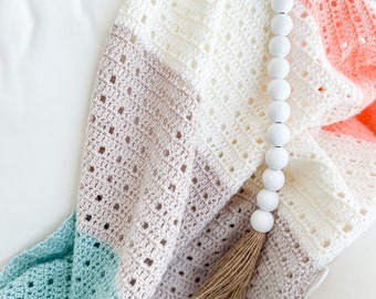 Colorful Crochet Blanket, Beginner Crochet Blanket, Car Seat Blanket Pattern, Simple Crochet Blanket for Beginners, Fast and Easy, Quick