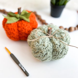 Farmhouse Pumpkin Crochet Pattern, Easy, Quick, Fall Pattern, Crochet Pumpkin Pattern image 6