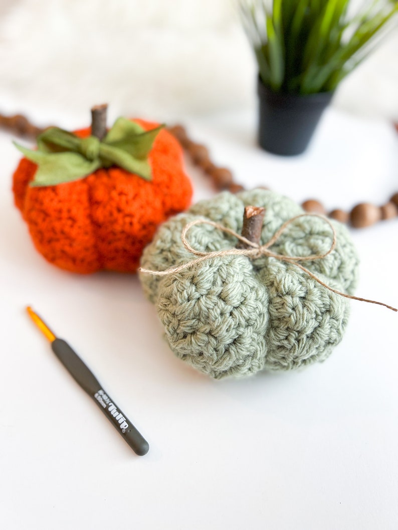 Farmhouse Pumpkin Crochet Pattern, Easy, Quick, Fall Pattern, Crochet Pumpkin Pattern image 6