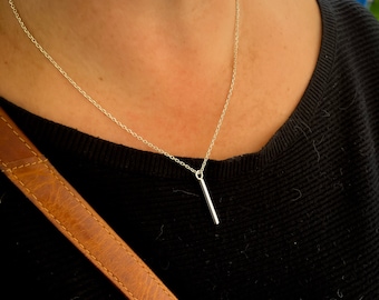 Silver Bar Necklace