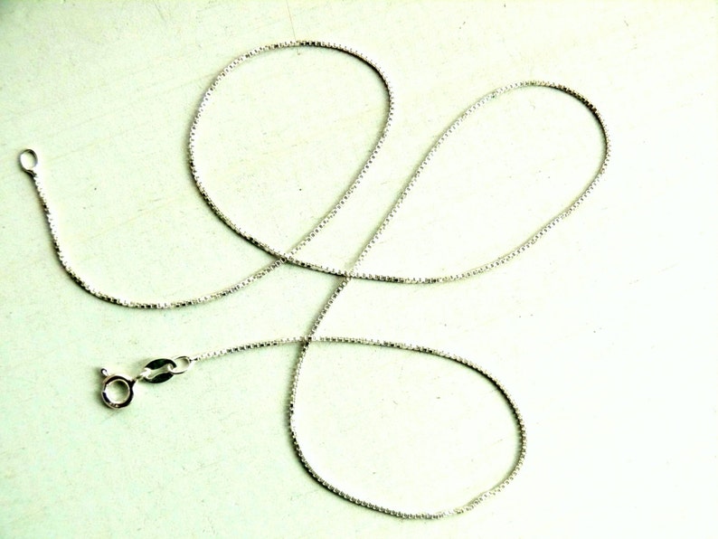 Sterling Silver Necklace Chain 18 Inch Replacement Chain Etsy