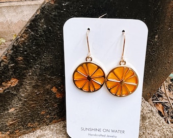 Orange Earrings