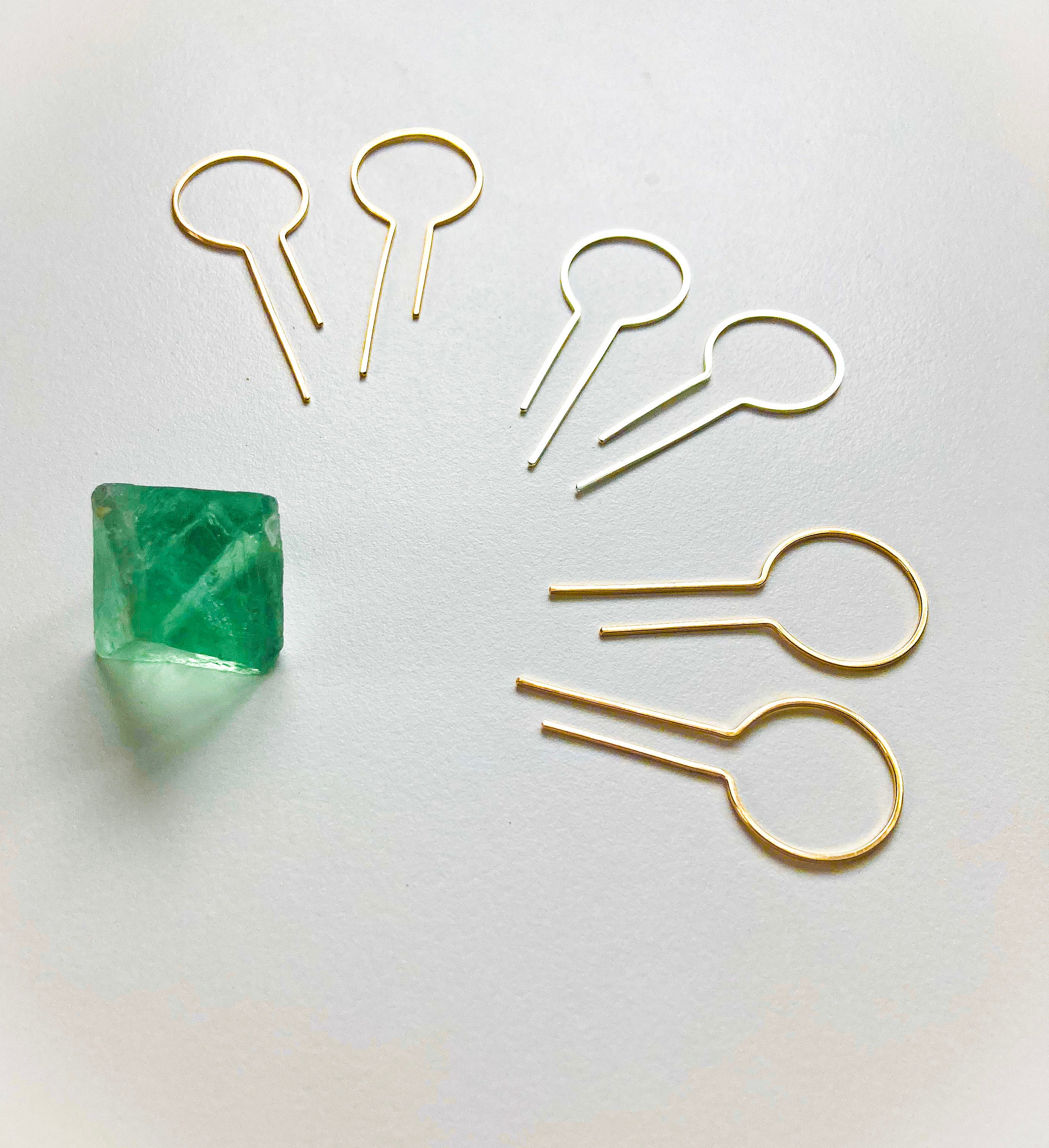 Have Faith Gold Large Threader Earrings Etsy