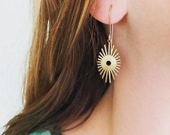 Starburst Earrings Sunshine On Water