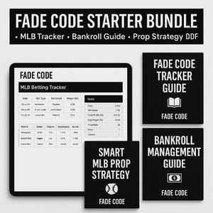 Fade Code Starter Betting Bundle – Sports Tracker, Bankroll Guide, Prop Strategy (Digital Download)