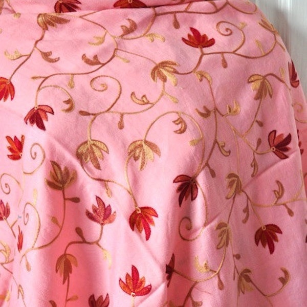 Hand Embroidered Kashmiri Shawl