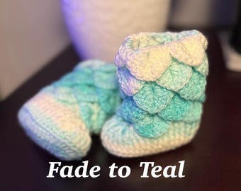 Dragon Scale Baby Booties 2