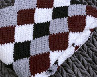 Crochet Tunisian Stitch Baby Blanket