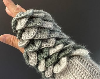 Dragon Scale Fingerless Gloves - Volume 2
