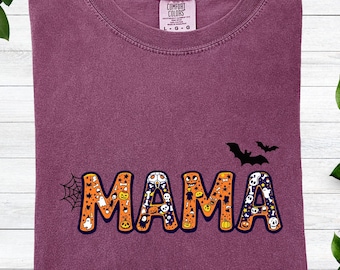 Halloween Mama T-Shirt, Gruseliges Mama Shirt, Geschenk für Mama, Gruseliges Mama T-Shirt, Halloween Shirt, Süßes oder Saures Shirt, Halloween Matching