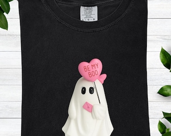 Cute Ghost T-Shirt, Comfort Colors Unisex Tee, Spooky Season