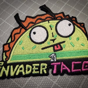 Invader Taco Embroidered Morale Patch LIMITED EDITION!
