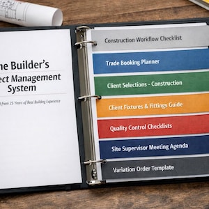 Ensemble de documents de gestion de projet Builder