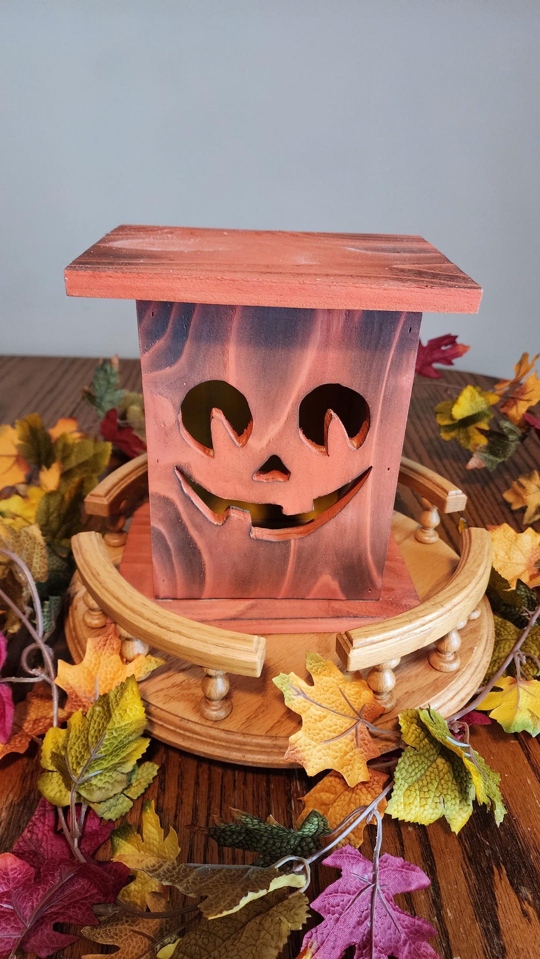 Wooden Jack O'lanterns - Etsy