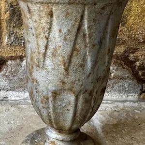 Beautiful Antique French Cast Iron Vase / Planter