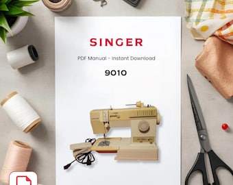 Manual de la máquina de coser Singer 9010 - Libro de instrucciones antiguo (descarga en PDF)