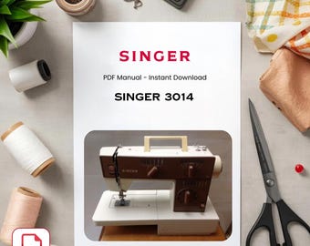 Manual de la máquina de coser Singer 3014 – Guía de usuario clásica (descarga en PDF)