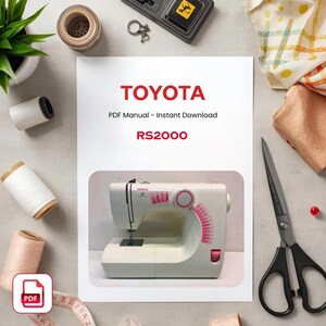 Manuale della macchina da cucire Toyota RS2000 in formato PDF – Download del libretto di istruzioni