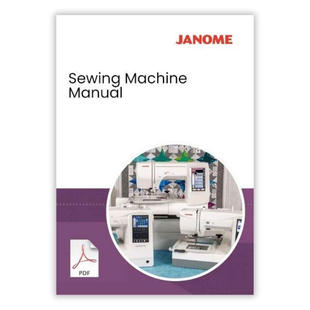 Janome JEM GOLD 3 Sewing Machine Manual - PDF Download - Instant Access ...