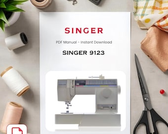 Manual de la máquina de coser Singer 9123 – Guía de usuario clásica (descarga en PDF)