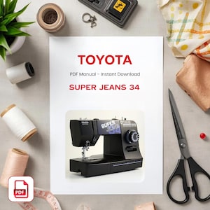 Toyota Super Jeans 34 symaskinsmanual: PDF direktnedladdning