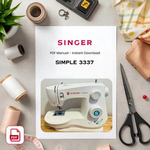 Singer 3337 Sewing Machine Manual - Vintage User Guide (PDF Download)