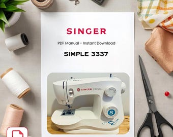 Singer 3337 Sewing Machine Manual - Vintage User Guide (PDF Download)