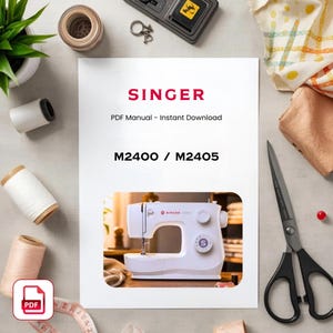 Singer M2400 / M2405 Sewing Machine Manual – User Guide Instruction Book (PDF Download English)
