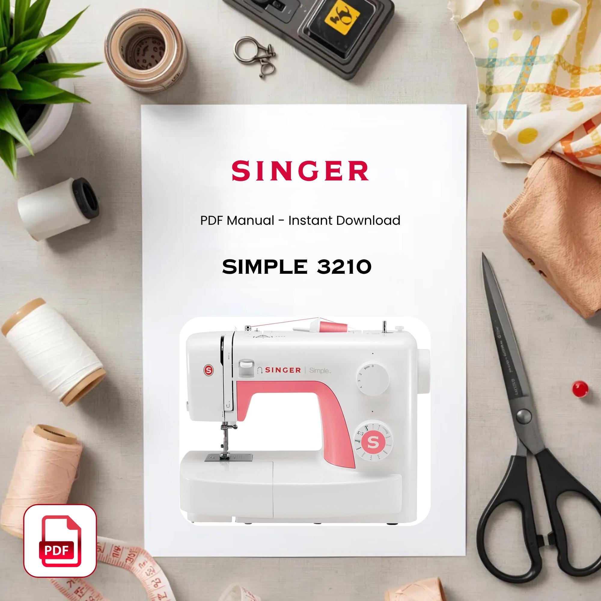 Singer 3210 Sewing Machine Manual - User Guide (PDF Download)